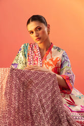 Unstitched Lawn 2 Piece Suit
